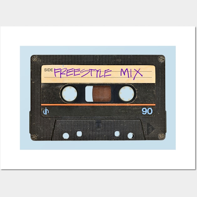 Vintage Freestyle Mix Tape Wall Art by JP